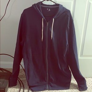 Men’s Navy Blue Gap zip up hooded sweatshirt
